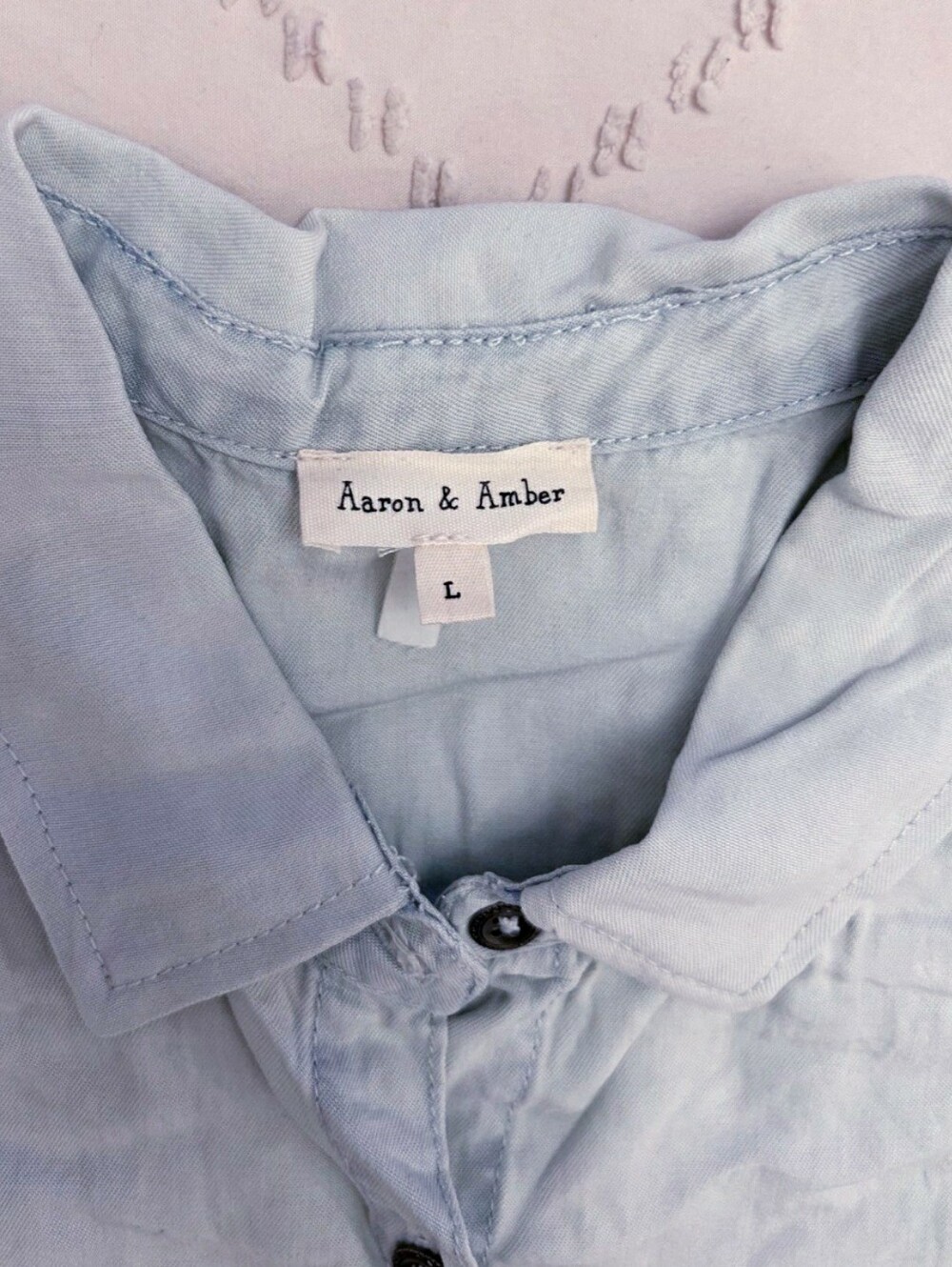 AARON & AMBER CHAMBRAY ROMPER - Picture 4 of 6